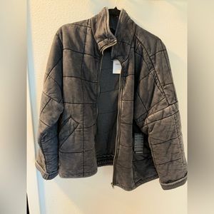 Forever 21 Jacket - Free People Dupe Quilted Black Jacket